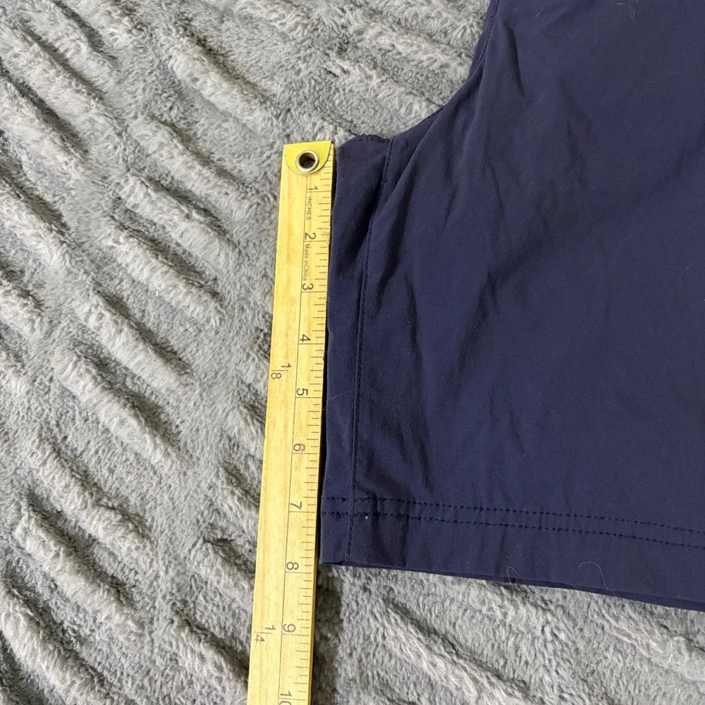 Eddie Bauer Womens 14 Navy Blue Hiking Shorts Nylon Spandex Stretch Outdoor